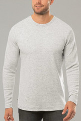 Cloud Waffle Crew Heather Light Grey 3XL