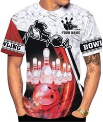 Personalized American Bowling Shirt Custom Name Bowling Shirts Bowling Bowler Gi