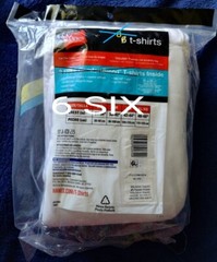 (6) New Hanes Tagless ComfortSoft ComfortBlend Undershirts T-Shirts Med Open Bag