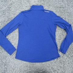 Under Armour Shirt Mens Large Blue Striped Lightweight Stretch Knit Run Running