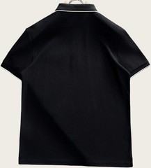 Prada Men’s black round-neck short-sleeved shirt