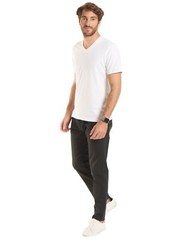 5 PACK Uneek Mens Classic V-Neck T-Shirt Plain 100% Cotton Blank V Neck Teeshirt