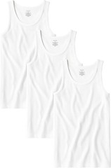 Men’s Cotton Tank Tops Tag Free Soft Ribbed Undershirts Multi Pack Breathable