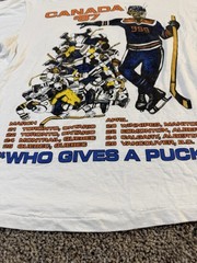Vintage Iron Maiden Canada ’87 Hockey Tour T Shirt Screen Stars Single Stitch M