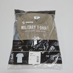 SOFFE Military T-Shirt Lightweight Crew Necks 3 pack Tan (M280-3) Size Small