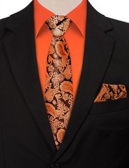 Fashonal Halloween Shirt Men, Men’s Dress Shirt and Tie Set Party Festival