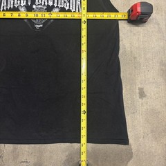Harley Davidson Engine Skull & Crossbones Tank Top Grunge Size L Fredrick, CO