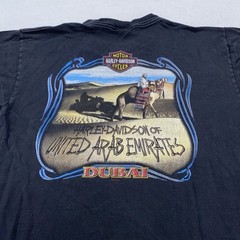 Vintage Harley-Davidson Shirt Mens Large Black American Pride Dubai UAE 90s USA