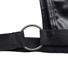 Men’s Elastic Body Chest Harness Mini Vest Faux Leather Crop Tops Sexy Clubwear