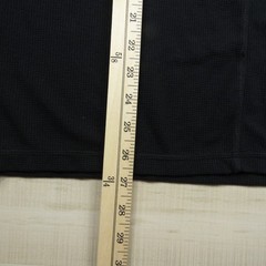 Fabletics Shirt Mens Medium Black Henley Thermal Waffle Cotton Long Sleeve A1
