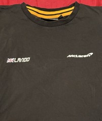 Official McLaren F1 Team Lando Norris #4 Graphic T-shirt Men’s Large Black