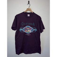 Vintage California Nature Shirt Purple Graphic Tee VTG 1990s 90s Large