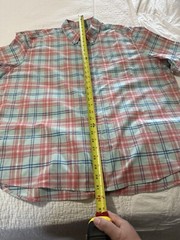 Man’s L.L.Bean Comfort Stretch Oxford Short Sleeve Slightly Fitted Plaid