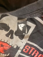 Y2K Famous Stars & Strap Shirt Mens F Logo Graphic Grunge Skater Streetwear