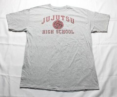 Jujusu Kaisen Unisex Adult’s High School Crew T-Shirt BL1 Grey See Description
