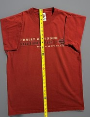 Harley Davidson Aces & Eights Mason, Ohio Red Two Side Graphic Tee Shirt Size L