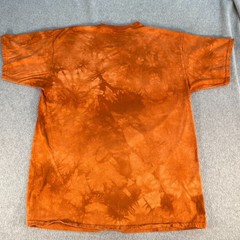 The Mountain Shirt Graphic T Mens Tiger Orange Tie Dye XL Cotton Y2K Big Cat