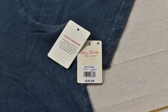 Lucky Brand Men’s Tee Bear Shirt Blue Short Sleeve 100% Cotton Crew Sz 3XLT NEW