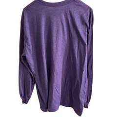 Anvil Lightweight Long Sleeve TShirt XXL Purple Cotton Blend Casual Mens