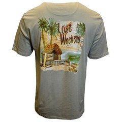 Lost Weekend Men’s T-shirt Island Shores Summer Relaxation S M L XL XXL NWT
