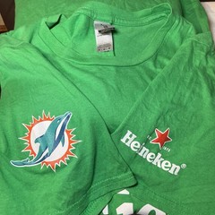Heineken x Miami Dolphins SGA Fresh Like 1972 T-Shirt Unisex Medium Retro Green
