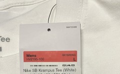 2025 Nike SB Krampus Shirt. White. Loose Fit. HV2195 100 Men’s Size Large. New.