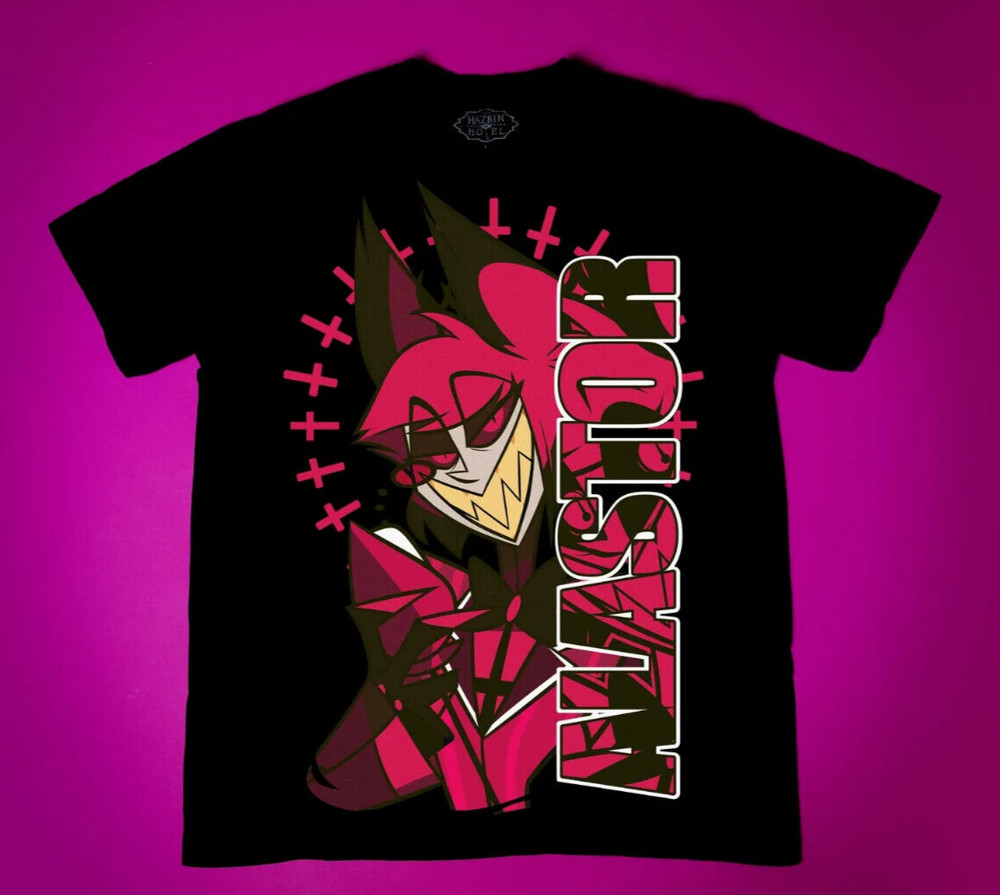 Hazbin Hotel Official Alastor Tee Shirt – Large – NEW