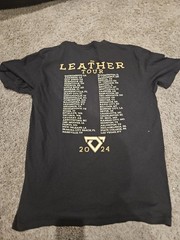 Cody Johnson Leather Tour 2024 Shirt Mens Large Black Country Graphic Band Tee