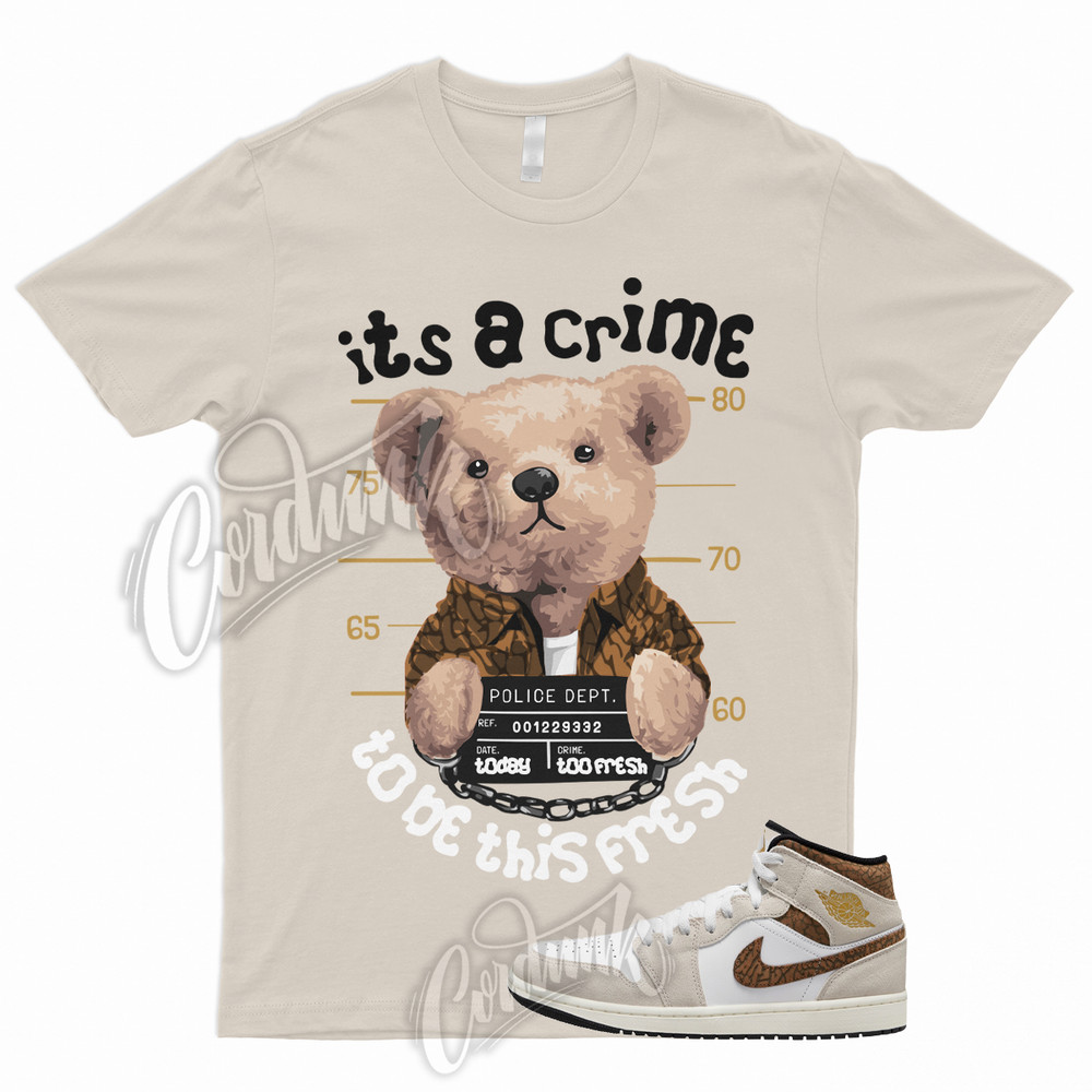 CRIME T Shirt to Match 1 Mid Brown Elephant Orewood Brown Light British Tan Sail