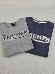 Bundle of 2 Men’s Triumph Logo T‑Shirt Grey Blue Men’s Med