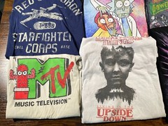 Reseller Lot of 9 Modern Pop Culture TV Movies Graphic T-Shirts SS Various Sizes
