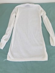 Kenyon Strata White size M Shirt Long Sleeve Mock Turtleneck Made in USA a/a 15″