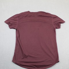 BYLT Shirt Mens Large Maroon Drop Cut S/S Pocket Crewneck Athletic Casual Tee