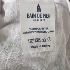 Bain De Mer St. Tropez White Japanese Synthetic Linen Tee XXL Lux ResortWear NWT