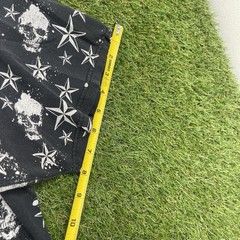 y2k Shirt Kids Large Mens Medium Cyber Grunge Star Skulls AOP All Over Print