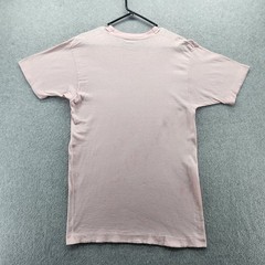 Vintage Fruit Of The Loom Shirt Mens Large Pink Rhinestone Heart Graphic Tee 80s