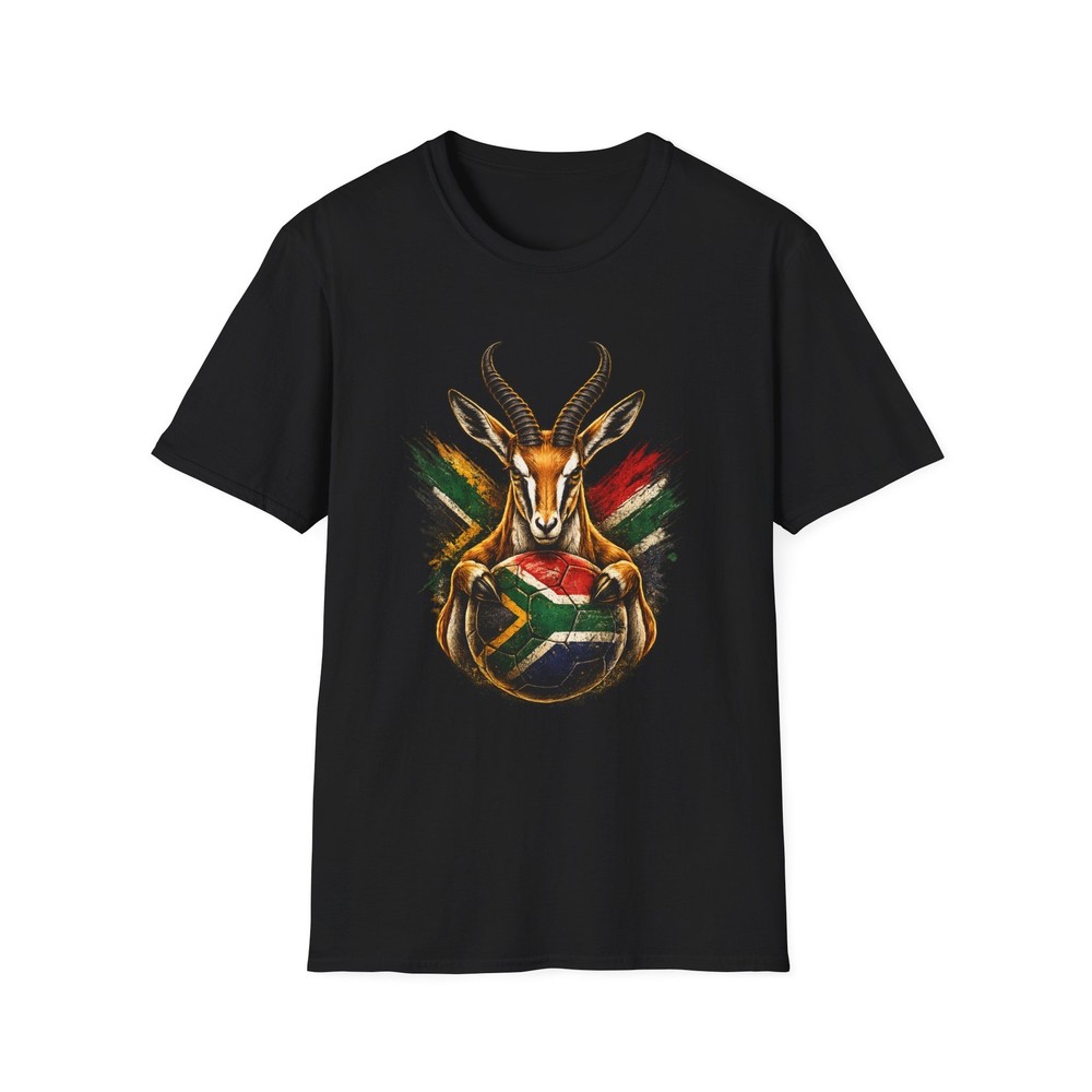 South African Springbok Soccer Ball T-Shirt Football Fan Graphic Tee