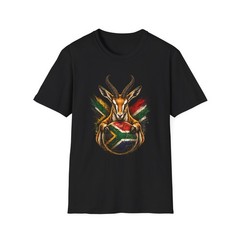 South African Springbok Soccer Ball T-Shirt Football Fan Graphic Tee