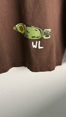 Warren Lotas Brown Nuke Cowboy Long Sleeve Tee Shirt Size M