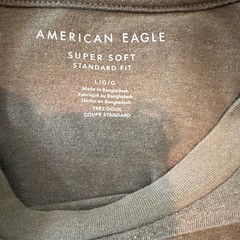 American Eagle Super Soft Men’s Standard Fit Logo Crew Neck Tee Lot 2 Size L