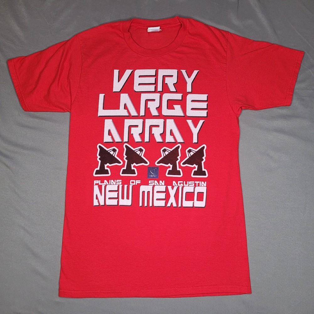 Karl G Jansky Very Large Array Shirt Mens Small Red NRAO VLA New Mexico NSF NASA