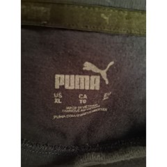 Puma Mens Clothing Short Sleeves Size XL Dark Navy Blue With Red Logo