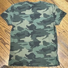 Hollister California Camo Logo T-Shirt Crew Neck Short Sleeve Mens XS Green
