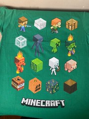 NWT-MINECRAFT Green Large Print Unisex High Quality Mad Engine Graphic Tee
