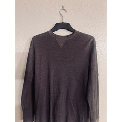 Authentic Quality Cactus Original Brand Mens L Grey Long Sleeve Waffle Shirt