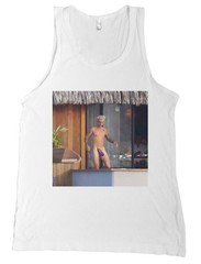 Justin Bieber Naked w/ Eggplant Emoji Bella + Canvas Tank Top Belieber Shirt