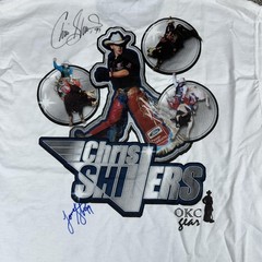 Vintage Chris Shivers Shirt Mens Large Autographed PBR Rodeo Bull Riding 00s