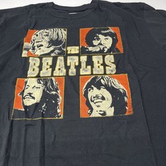 The Beatles Mens 2XL Black Graphic T-Shirt Apple Corps 2020 Band Tee Cotton
