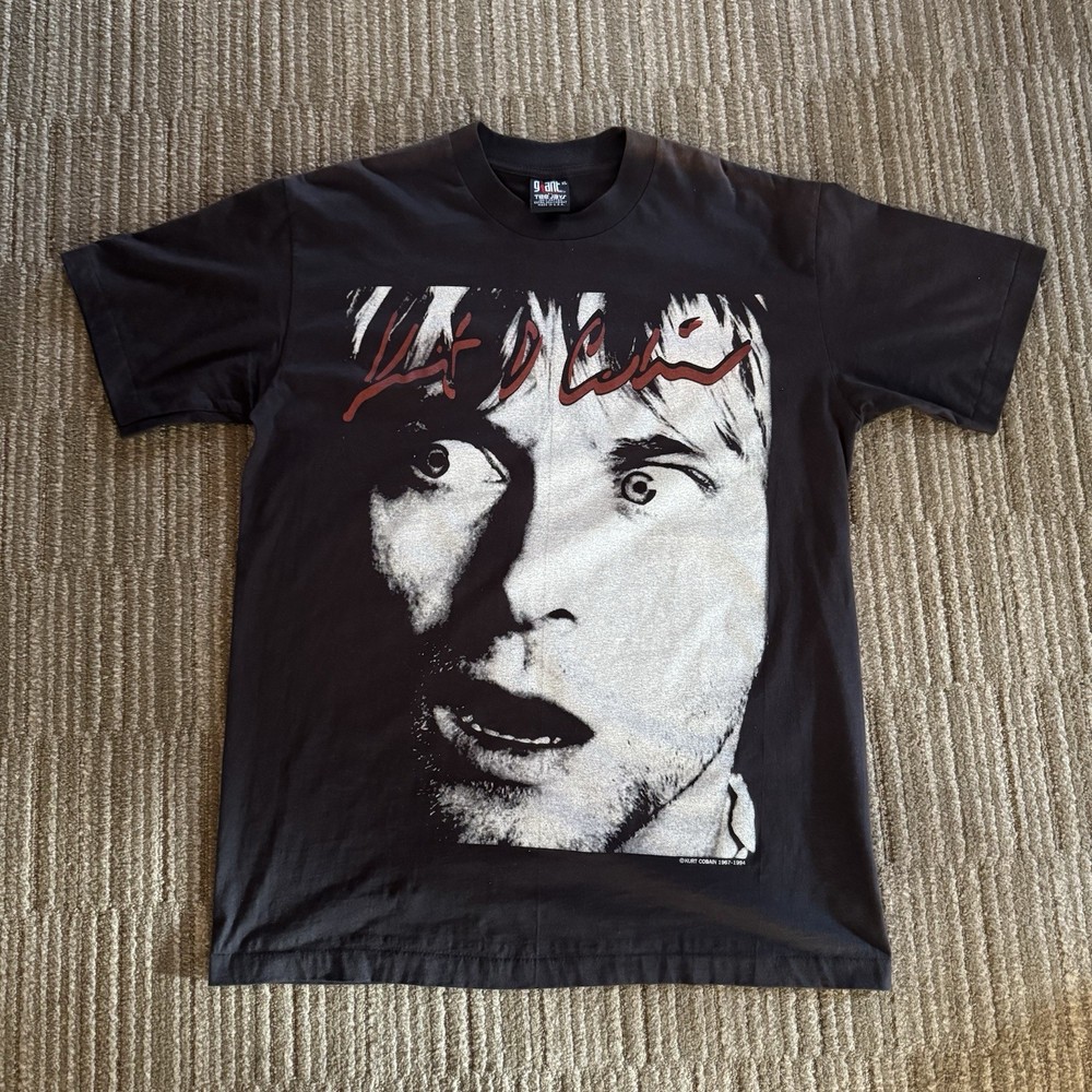 *make offers* RARE Vintage 1994 Kurt Cobain/ Nirvava Giant by Tee Jays Size XL