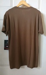 SPYDER FITTED BROWN LOUNGE WEAR T-SHIRT, SIZE L